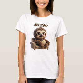 Camiseta No Hoy Perezoso Relajado