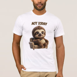 Camiseta No Hoy Perezoso Relajado
