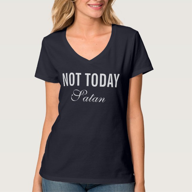 Camiseta No hoy Satan (Anverso)