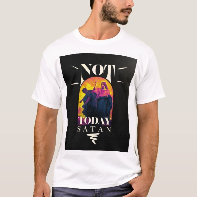 Camiseta No hoy Satanás (Anverso)
