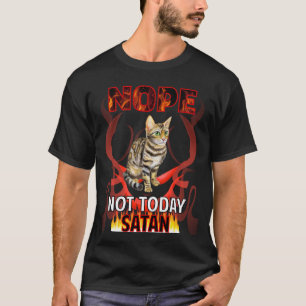 Camiseta No Hoy Satanás Gato Bengalí 01