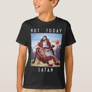 Camiseta No Hoy Satanás Jesús Vs Satan En Bysketbyll