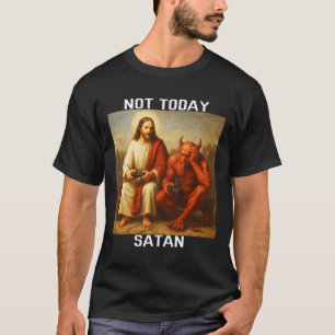 Camiseta No Hoy Satanás Jesús Vs Satanás Jugador Juegos