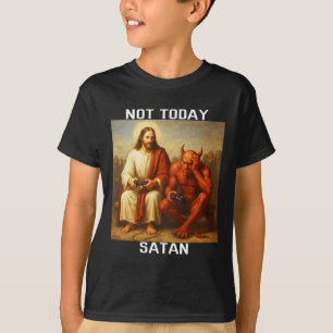 Camiseta No Hoy Satanás Jesús Vs Satanás Jugador Juegos 