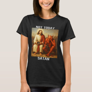 Camiseta No Hoy Satanás Jesús Vs Satanás Jugador Juegos 