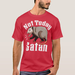 Camiseta No hoy Satanás Opossum Sarcástico Possum Funny 1