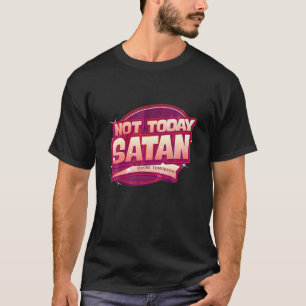 Camiseta No Hoy Satanás Quizá Mañana Irónico Gótico Cita A