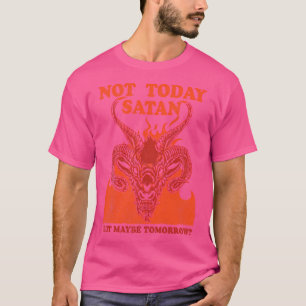 Camiseta No Hoy Satanás Sino Antijesus Gótico