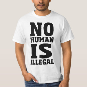 Camiseta No humano es ilegal