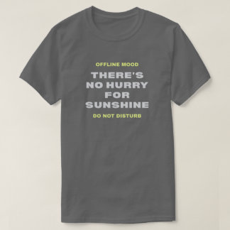 Camiseta “No Hurry for Sunshine” Premium Minimalist T-Shirt