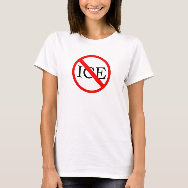 Camiseta "NO ICE" Women's T-Shirt (Anverso)