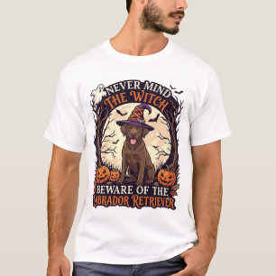 Camiseta No Importa Bruja Cuidado Labrador Retriever Hallow