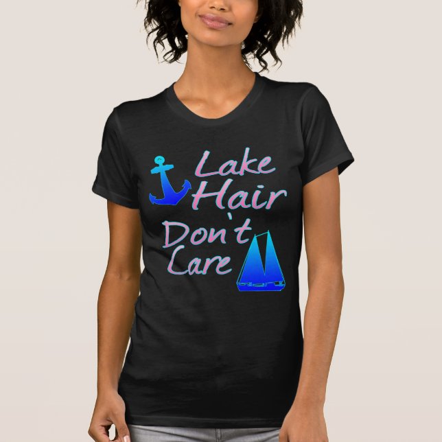 Camiseta No importa el cabello del lago (Anverso)