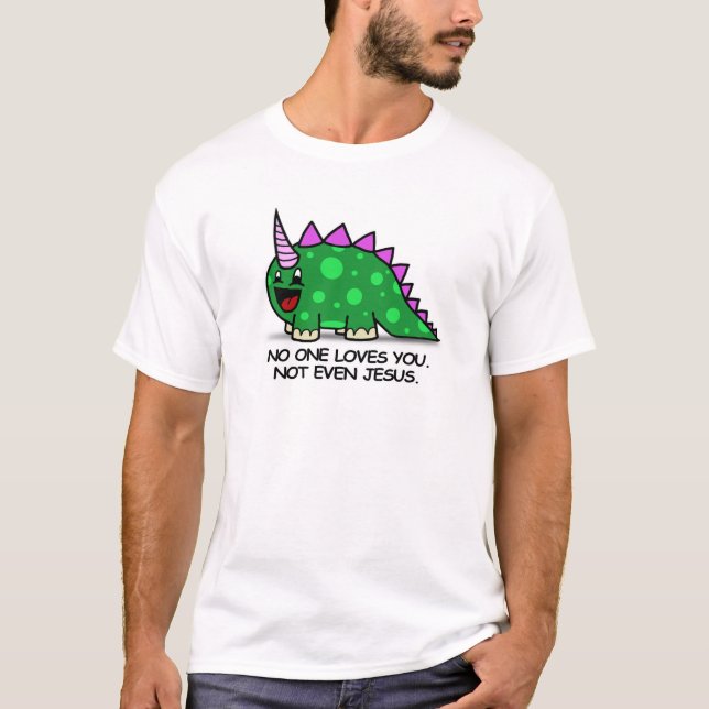 CAMISETA NO INCLUSO JESÚS LE AMA (Anverso)