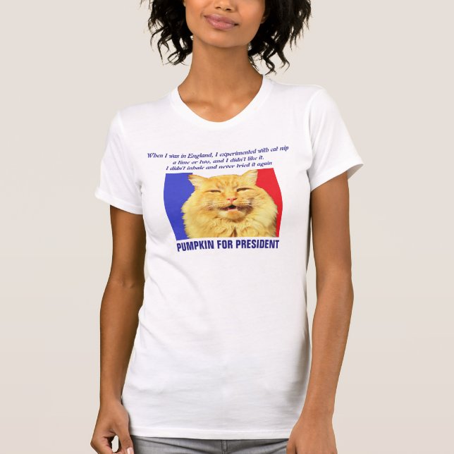 Camiseta No inhalé - Calabaza para presidente (Anverso)
