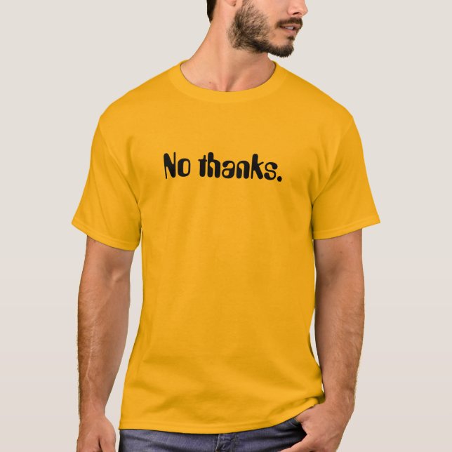 Camiseta No interesado (Anverso)