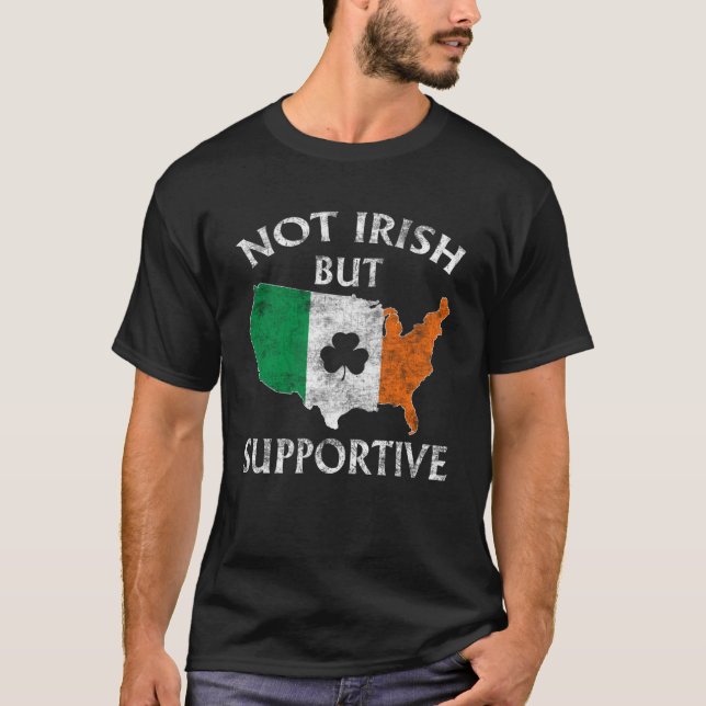Camiseta No Irlandés, Sino De Apoyo A Los Patrones Día Sham (Anverso)