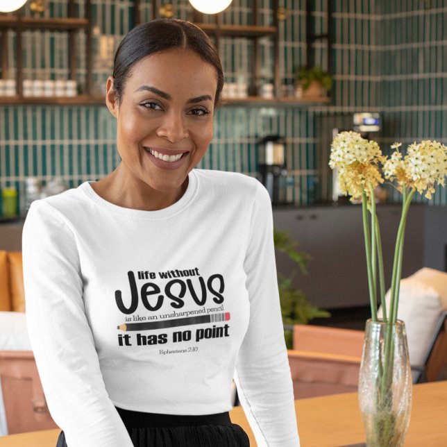 Camiseta ¿NO JESÚS? ¡NO HAY PUNTO! La larga manga de las mu (Subido por el creador)