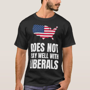 Camiseta No juega bien con los liberales