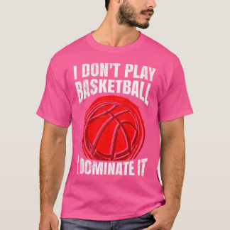 Camiseta No Juego Básquetbol Yo Domino El Baloncesto F