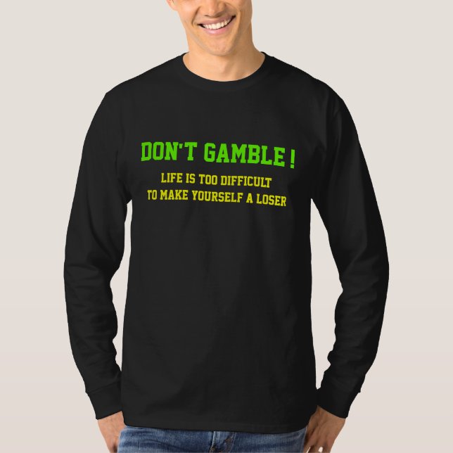 Camiseta No juegues (Anverso)