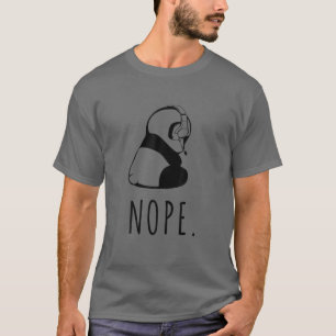 Camiseta No. Jugar a Panda Nope. Por Introvertido