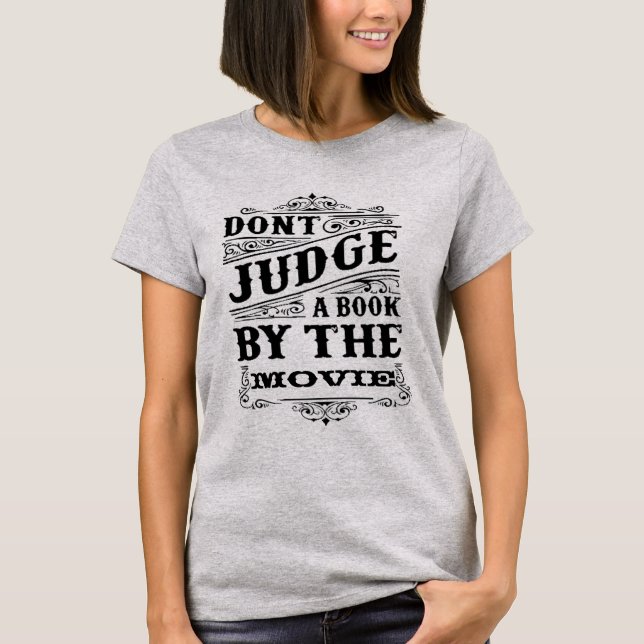 CAMISETA NO JUZGAR UN LIBRO DE LA PELÍCULA (Anverso)