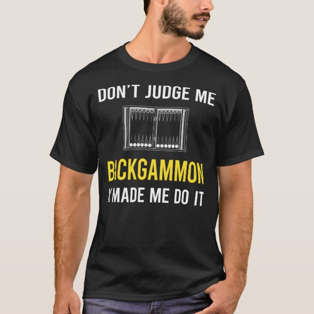Camiseta No juzguen a Backgammon (Anverso)