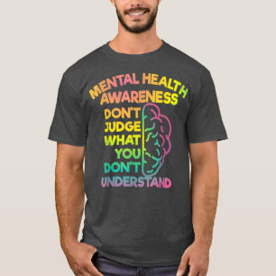Camiseta No juzguen - Concienciación sobre la salud mental 