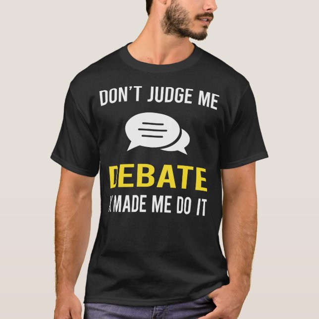 Camiseta No juzguen el debate (Anverso)