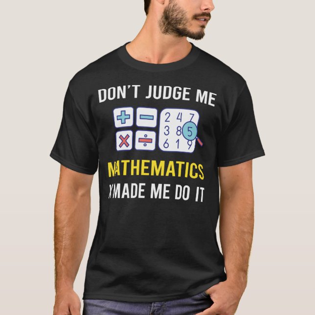 Camiseta No juzguen matemáticas (Anverso)