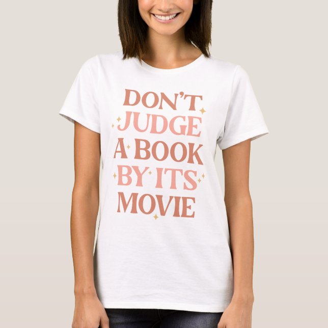 Camiseta No juzguen un libro por su película (Anverso)