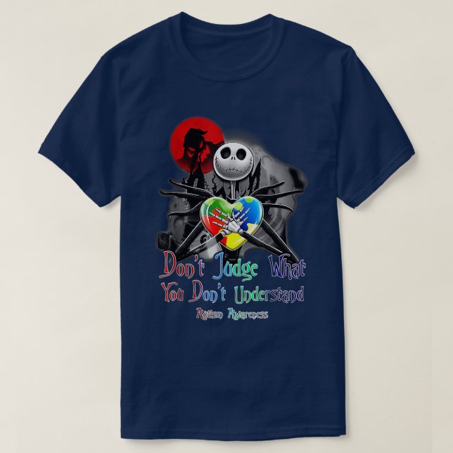 Camiseta No juzgues lo que no entiendes, Skeleton Au (Diseño del anverso)
