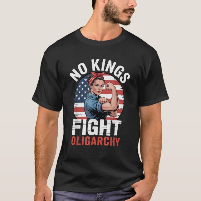 Camiseta No Kings Fight Oligarchy T-Shirt (Anverso)