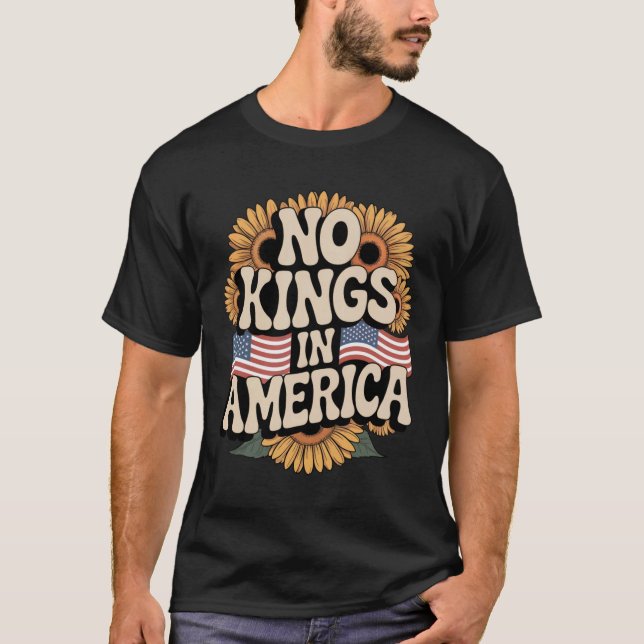 Camiseta No Kings in America (Negra) (Anverso)