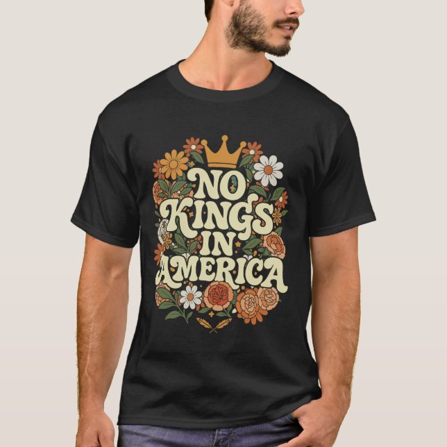 Camiseta No Kings In America Since 1776  Historic Spirit C (Anverso)