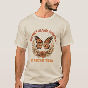 Camiseta No Kings in the USA” Arte Mariposa Política