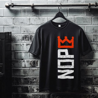 Camiseta No Kings Nope Rótulo de protesta Texto negrita ver
