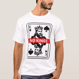Camiseta No Kings Spade – Rey Negro y Blanco Jugan