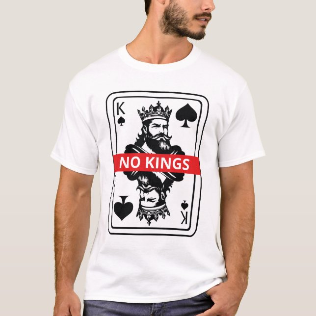 Camiseta No Kings Spade Shirt – Black and White King Playin (Anverso)