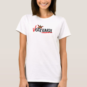 Camiseta No Kings Vote Early Women's Light-colored T-shirt