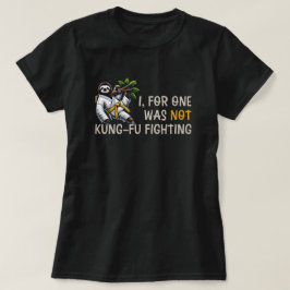 Camiseta No Kung-Fu luchando