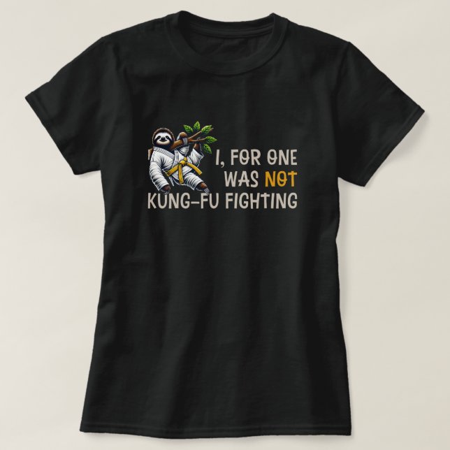 Camiseta No Kung-Fu luchando (Diseño del anverso)