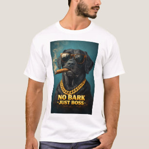 Camiseta No Ladra Solo Manda – Perro Poderoso con Cigarro y