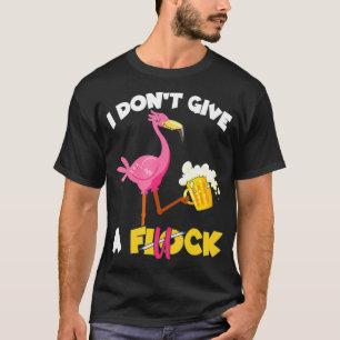 Camiseta No le doy a un rebaño una cerveza Flamingo diverti