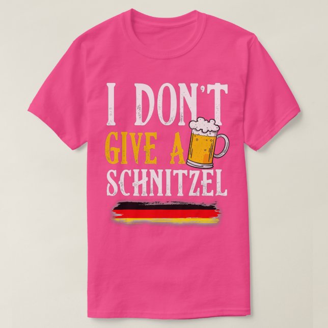 Camiseta No le doy gracia a una cerveza alemana Schnitzel O (Diseño del anverso)