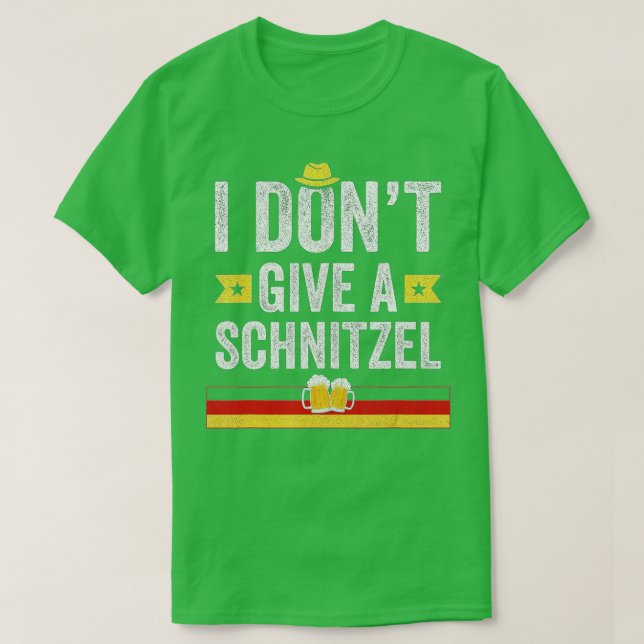 Camiseta No le doy un alemán gracioso a Schnitzel (Diseño del anverso)