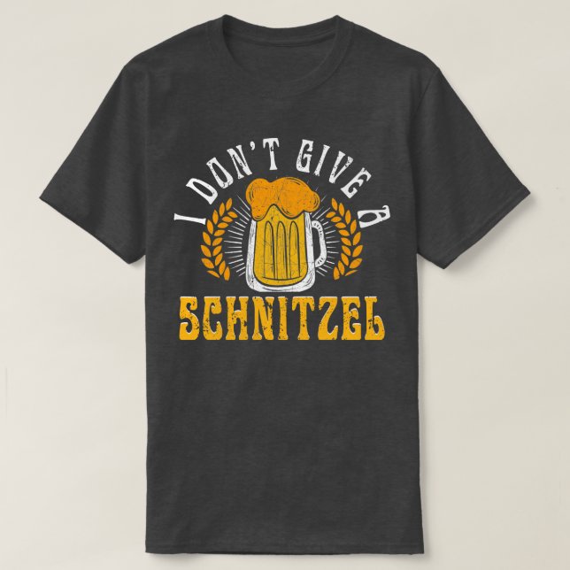Camiseta No le doy un alemán gracioso a Schnitzel 2 (Diseño del anverso)