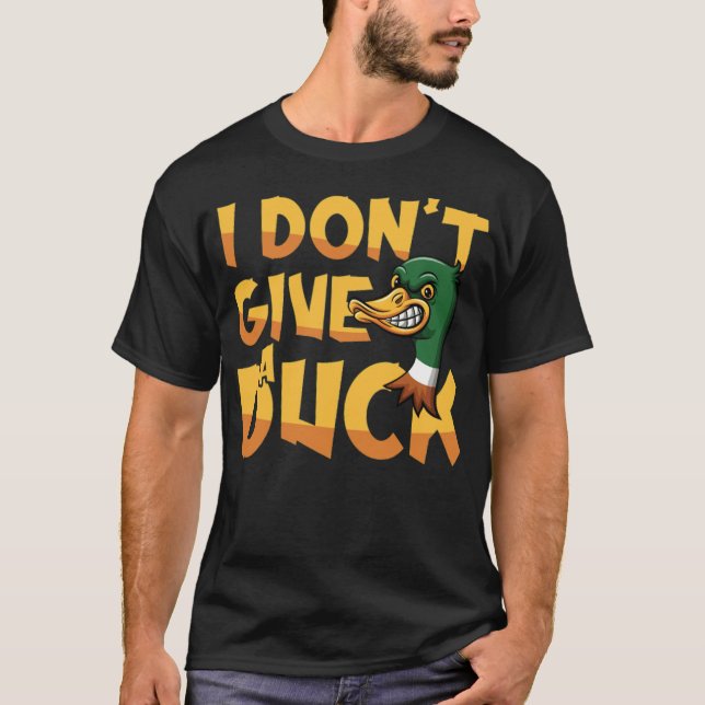 Camiseta No le doy una raza de perro de pato (Anverso)