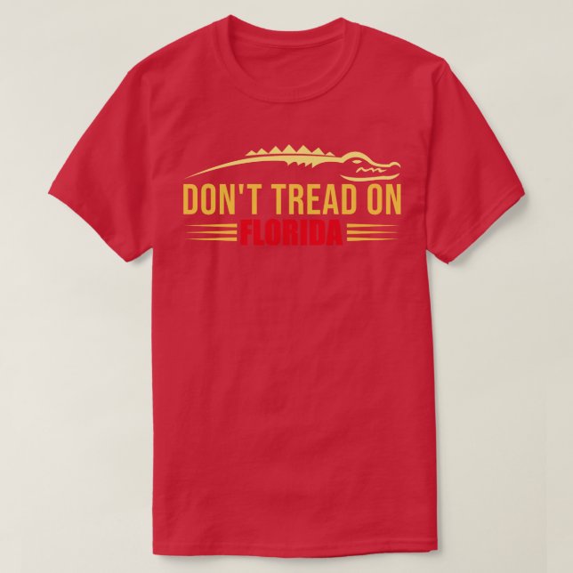 Camiseta No lean sobre el lagarto de Florida (Diseño del anverso)